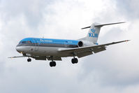 PH-KZP @ EGNT - Fokker 70 (F-28-0070) on approach to rwy 25 at Newcastle Airport, UK. - by Malcolm Clarke