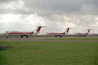PH-ZCM @ EGTC - Fokker 100 (F-28-0100). In store at Cranfield after the collapse of Air Europe. - by Malcolm Clarke