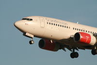 LN-TUA @ EBBR - Arrival of flight SK4743 to rwy 25L