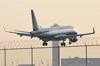 N631RW @ KORD - Shuttle America ERJ 170-100 SE, TCF7631 arriving from KSAT, short final 22R KORD, - by Mark Kalfas