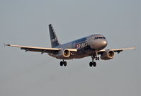 N532NK @ KORD - Spirit Airlines A319-132, NKS220 arriving from KRSW, short final 22R KORD. - by Mark Kalfas