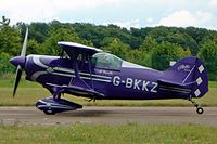 G-BKKZ @ EGBP - Pitts S-1S Special [PFA 009-10525] Kemble~G 11/07/2004. Seen at the PFA Fly in 2004 Kemble UK. - by Ray Barber