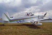 G-BLIT @ EGBP - Thorp T-18CW Tiger [PFA 076-10550] Kemble~G 10/07/2004. Seen at the PFA Fly in 2004 Kemble UK. - by Ray Barber