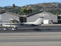 N61925 @ SZP - 1975 Cessna 172M, Lycoming O-320-E2D 150 Hp. Micro vortex generators, takeoff roll Rwy 22 - by Doug Robertson
