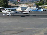 N97172 @ SZP - 1984 Cessna 172P SKYHAWK II, Lycoming O-320-D2J 160 Hp, landing Rwy 22 - by Doug Robertson