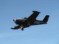 N9786R @ SZP - 1960 Beech M35 BONANZA, Continental IO-470-C 250 Hp, on final Rwy 22 - by Doug Robertson