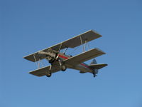 N65124 @ SZP - 1943 Boeing Stearman A75N1, the Mason's 'Spirit of OPEC', Jacobs-built P&W R-985 450 Hp, Experimental class, Note: squared wingtips with greater wing area, on final Rwy 22 - by Doug Robertson