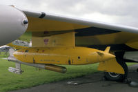 WK142 @ EGUY - English Electric Canberra TT18 at the Canberra 40th Anniversary Celebration Photocall at RAF Wyton in 1989. - by Malcolm Clarke