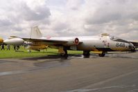 WK142 @ EGUY - English Electric Canberra TT18 at the Canberra 40th Anniversary Celebration Photocall at RAF Wyton in 1989. - by Malcolm Clarke