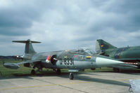 D-8331 @ EHSB - Part of the Soesterberg static park. The Starfighter was in a proces of witdrawl; hence the UFO badge.