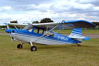 G-BRJW @ EGBP - Champion 7GCBC Citabria [1200-80] Kemble~G 09/07/2004. Seen at the PFA Fly in 2004 Kemble UK. This was written off at Old Buckingham UK 27-10-2007 - by Ray Barber