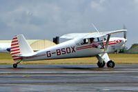 G-BSOX @ EGBP - Luscombe 8A Silvaire Deluxe [2318] Kemble~G 10/07/2004. Seen at the PFA Fly in 2004 Kemble UK. - by Ray Barber