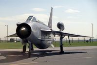XS928 @ EGXW - English Electric Lightning F6 at RAF Waddington's Photocall 1990 - by Malcolm Clarke