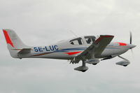 SE-LUC @ ESKD - Cirrus SR20 of the Aviation Dept of Lund University in Sweden over Dala-Järna airfield, Sweden. - by Henk van Capelle