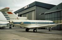 CCCP-87490 @ EMA - Now preserved at Moscow, this Yak-40 Codling of Aeroflot was present at East Midlands Airport in September 1976. - by Peter Nicholson