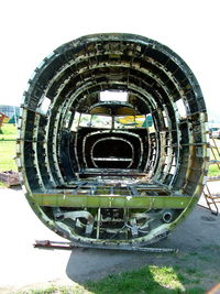 HA-LIU @ LHBS - The dismantled HA-LIU Li-2 of his cockpit. - by Attila Groszvald-Groszi