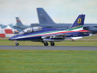 MM54485 @ EGVA - Aermacchi MB339A/PAN MM54482/0 Italian Air Froce Frecce Tricolori - by Alex Smit