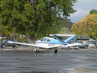 N9657Y @ POC - Parked but not tied down - by Helicopterfriend
