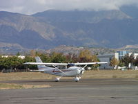 N569DV @ POC - Taxiing to Howard Aviation - by Helicopterfriend