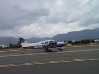 N8751E @ POC - Taxiing to runway 26L - by Helicopterfriend