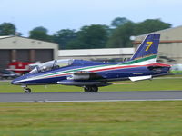 MM54538 @ EGVA - Aermacchi MB339A/PAN MM54538/7 Italian Air Froce Frecce Tricolori - by Alex Smit