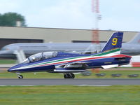 MM54505 @ EGVA - Aermacchi MB339A/PAN MM54505/9 Italian Air Froce Frecce Tricolori - by Alex Smit