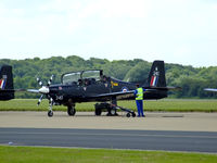 ZF240 @ EGXU - 1 FTS Tucano prepares for another sortie at Linton - by Mike stanners