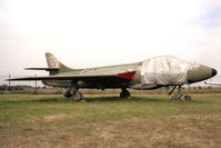 E-419 @ USWORTH - Hawker Hunter F51 at The North East Aircraft Museum, Usworth, UK in 1991. - by Malcolm Clarke