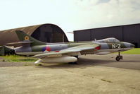 N-268 @ ELVINGTON - Hawker Hunter FGA78 at the Yorkshire Air Museum, Elvington, UK in 1998. - by Malcolm Clarke