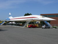 F-WTSA - Full scale replica of Aerospatiale-BAC Concorde F-WTSA in prototype colors in the Hermerskeil Museum Flugausstellung Junior