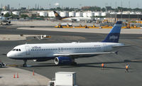 N517JB @ KEWR - While these may be a common sight at JFK, for those of us at Newark Airport, they are a rarity.  This aircraft is seen July 2009. - by Daniel L. Berek