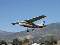 N8278M @ SZP - 1970 Cessna 210K CENTURION, Continental IO-520-L 300/285 Hp, tri-blade prop, takeoff climb Rwy 22, tri-gear coming up - by Doug Robertson