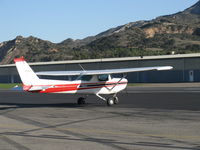 N5443L @ SZP - 1980 Cessna 152, Lycoming O-235 110 Hp, holding short Rwy 22 - by Doug Robertson