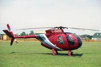 G-DADS @ EGTC - Hughes 500C (369HS). At the 1994 PFA Rally, Cranfield. - by Malcolm Clarke