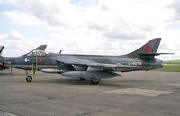 G-BWFS @ EGSU - Hawker Hunter F58. Ex Swiss Air Force Hunter J-4058 at Duxfords Classic Jet & Fighter Display in 1996. - by Malcolm Clarke