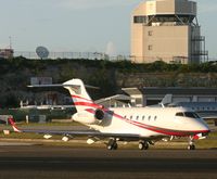 N594CA @ TNCM - Taxing tru the holding point B for the tresh hold