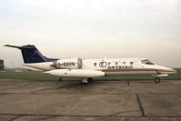 G-SOVN @ EGTC - Gates Learjet 35A at Cranfield Airport, UK in 1989. - by Malcolm Clarke
