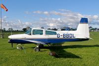 G-BBDL @ EGNG - Grumman American AA-5 Traveler at Bagby Airfield, UK. - by Malcolm Clarke