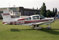 G-BCRR @ EGTC - Grumman American AA-5B Tiger at Cranfield Airport in 1987. - by Malcolm Clarke