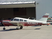 N33863 @ POC - Parked at Howard Aviation - by Helicopterfriend