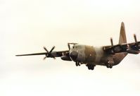 XV176 @ EGQS - Hercules C.3 of the Lyneham Transport Wing on approach to Lossiemouth in the Summer of 1990. - by Peter Nicholson