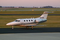 N102CL @ CID - Taxiing to RY 27 very early morning