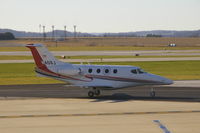 N408J @ CID - Taxiing in to Landmark FBO