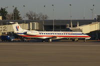 N625AE @ CID - Seen from the second floor training room in the control tower, Eagle Flight at the terminal - by Glenn E. Chatfield