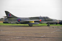 G-BWIE @ EGTC - Hawker Hunter T7A at Cranfield Airport in 1997. - by Malcolm Clarke