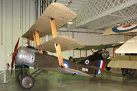 N5912 - 1917 built Sopwith Triplane - one of only two examples left in the world today - exhibited in the RAF Museum Hendon , UK