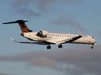 D-ACNG @ EGCC - Eurowings, CRJ-900 - by Chris Hall