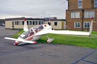 D-EEMK @ EGTC - Gyroflug SC-01B-160 Speed Canard at Cranfield Airport in 1987. - by Malcolm Clarke