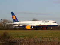 TF-FIP @ EGCC - Icelandair - by Chris Hall
