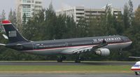 N271AY @ TJSJ - US airways A330 landing at TJSJ